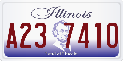 IL license plate A237410