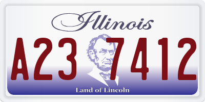 IL license plate A237412
