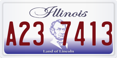IL license plate A237413