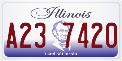 IL license plate A237420