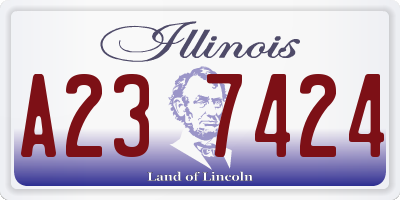 IL license plate A237424