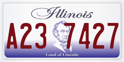 IL license plate A237427