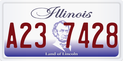 IL license plate A237428