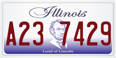 IL license plate A237429