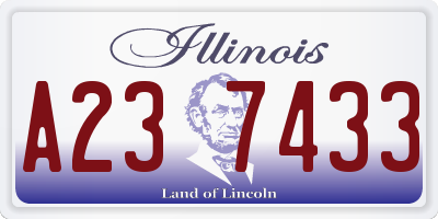 IL license plate A237433