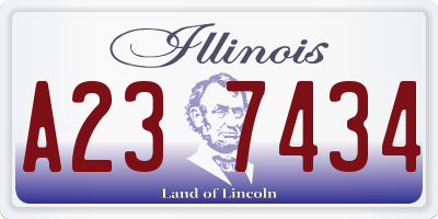 IL license plate A237434