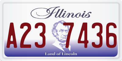 IL license plate A237436