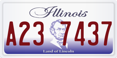 IL license plate A237437