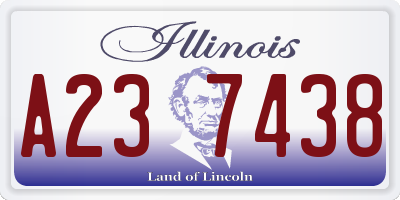 IL license plate A237438