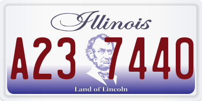 IL license plate A237440