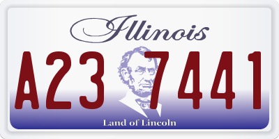 IL license plate A237441