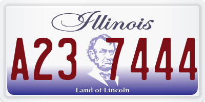 IL license plate A237444