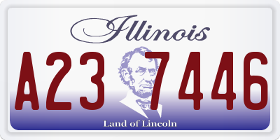 IL license plate A237446