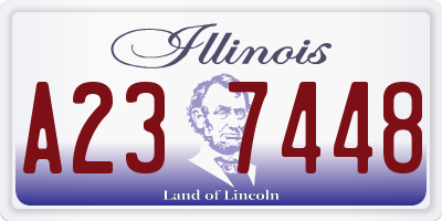 IL license plate A237448