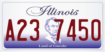 IL license plate A237450