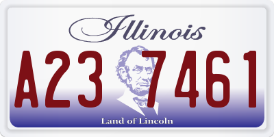 IL license plate A237461