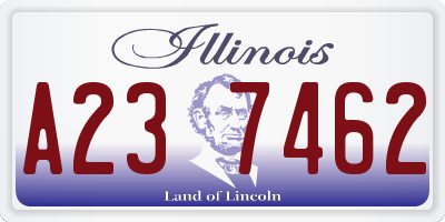 IL license plate A237462