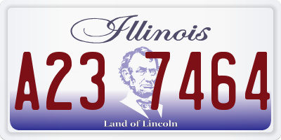 IL license plate A237464