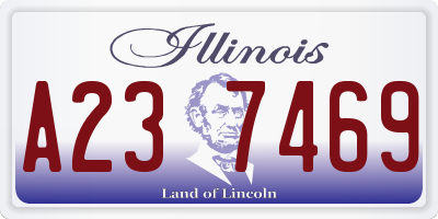 IL license plate A237469