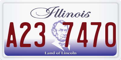 IL license plate A237470