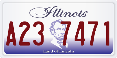 IL license plate A237471