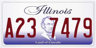 IL license plate A237479