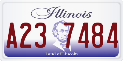 IL license plate A237484