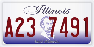 IL license plate A237491