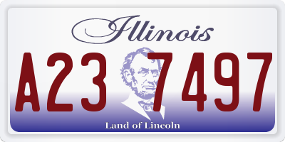 IL license plate A237497