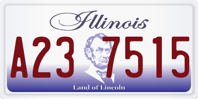 IL license plate A237515