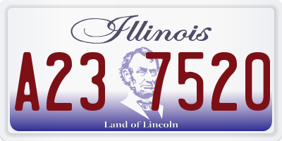 IL license plate A237520