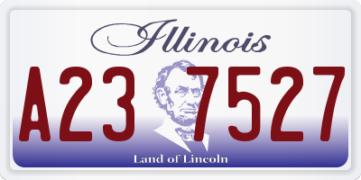 IL license plate A237527