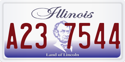 IL license plate A237544