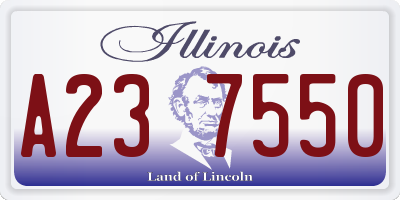 IL license plate A237550