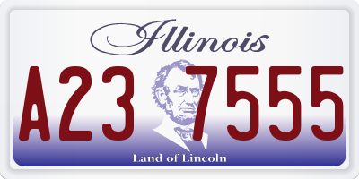 IL license plate A237555