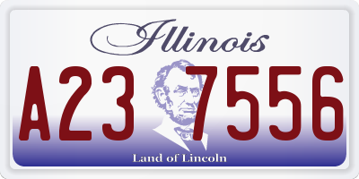 IL license plate A237556