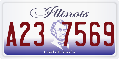 IL license plate A237569