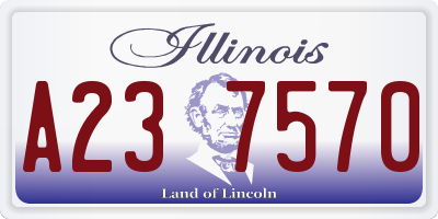 IL license plate A237570
