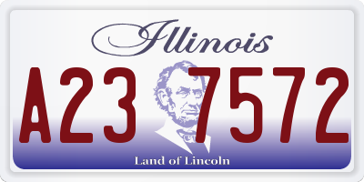 IL license plate A237572