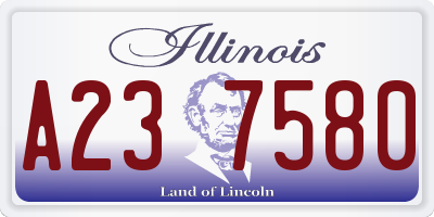 IL license plate A237580