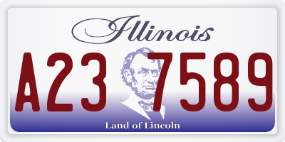IL license plate A237589