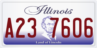 IL license plate A237606