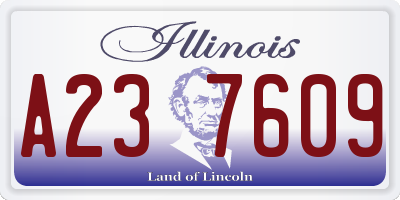 IL license plate A237609
