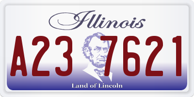 IL license plate A237621