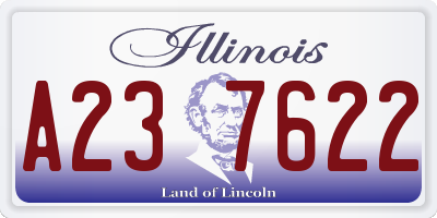IL license plate A237622