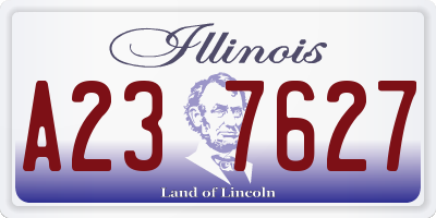 IL license plate A237627
