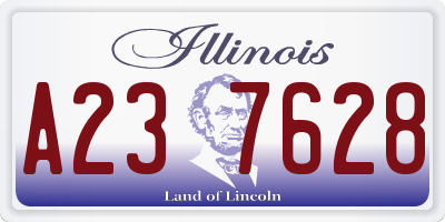 IL license plate A237628