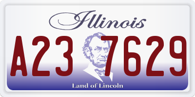 IL license plate A237629