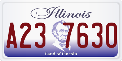 IL license plate A237630