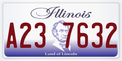 IL license plate A237632